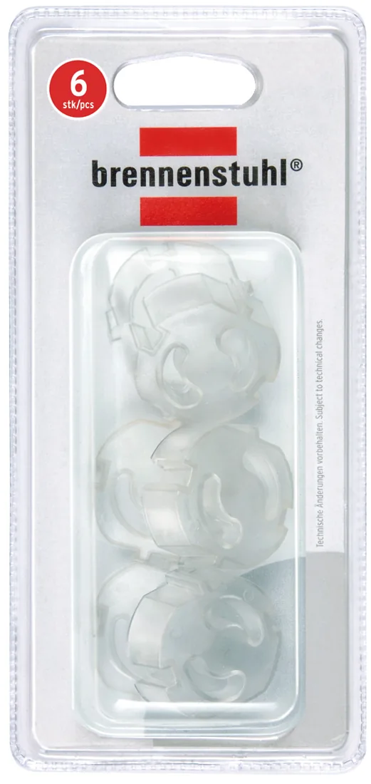 Child protection outlet plugs, 6-pack, transparent