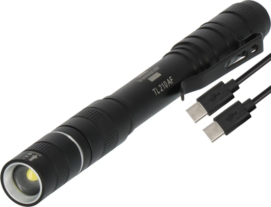 LuxPremium LED Rechargeable Torch TL 210 AF, IP44, 200lm