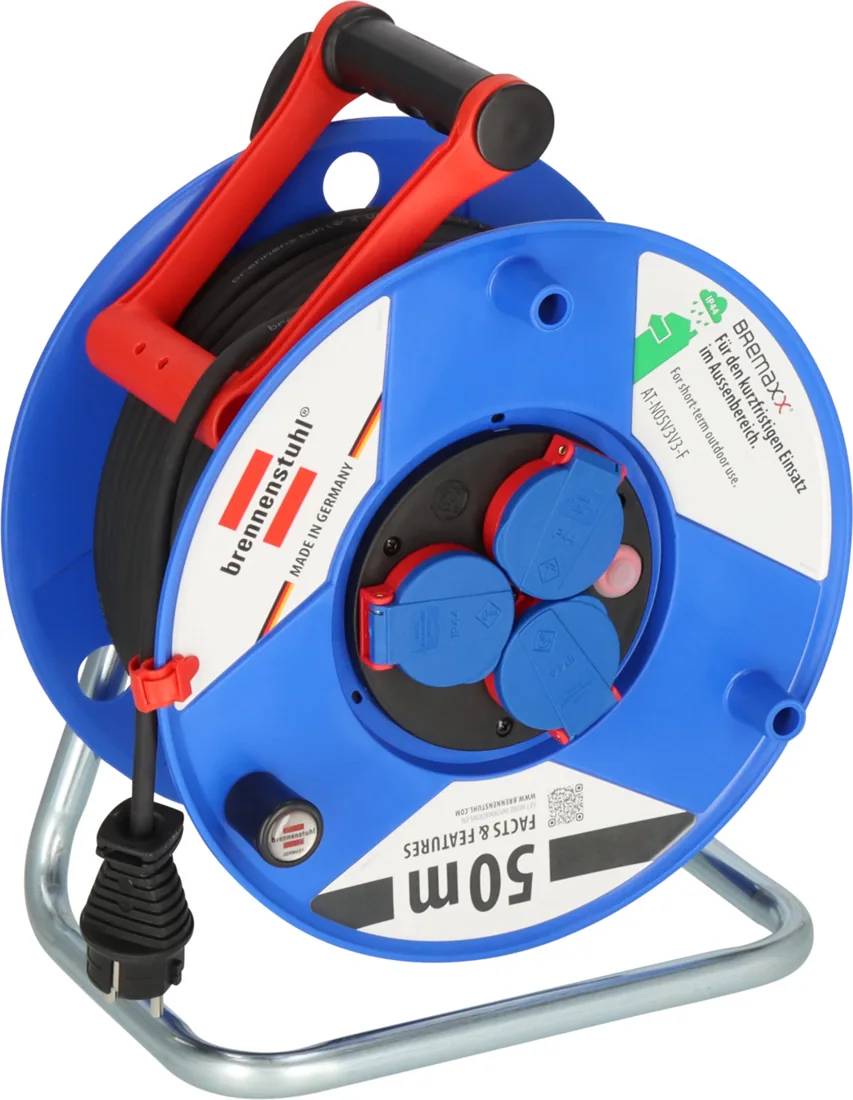Garant IP44 cable reel 50m AT-N05V3V3-F 3G1,5